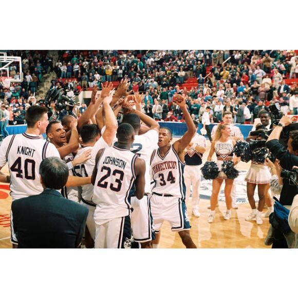 UConn Huskies 90s STARTER windbreaker Pullover jacket XL white vtg Connecticut - Picture 7 of 8